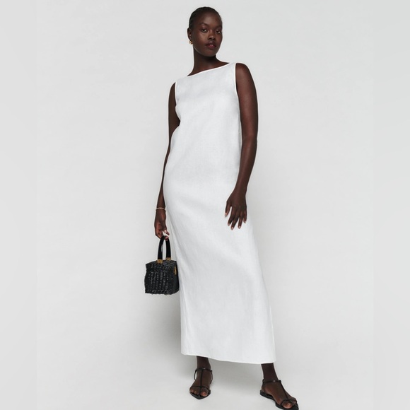 NWT Reformation Marcie Linen Dress - Picture 2 of 5